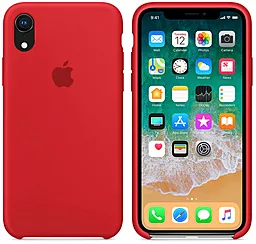 Чехол Silicone Case для Apple iPhone XR Red