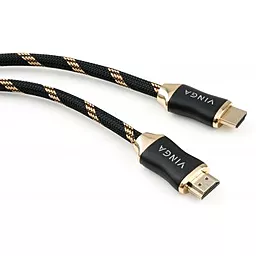 Видеокабель Vinga HDMI М-М 1 м HDR10 Black/Gold (VCPHDMI20BPR1) - миниатюра 2