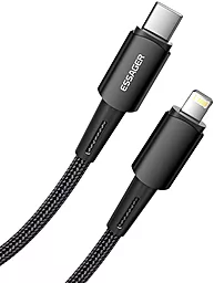 Кабель USB PD Essager Sunset 20W 3A 2M USB Type-C - Lightning Cable Black (EXCTL-CGA01) - миниатюра 3