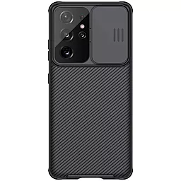 Чехол Nillkin Camshield (шторка на камеру) для Samsung Galaxy S21 Ultra Черный / Black