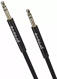 Аудио кабель Proove Weft AUX mini Jack 3.5mm M/M Cable 1 м black