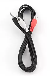 Аудіо кабель Cablexpert Aux mini Jack 3.5 mm - 2хRCA M/M Cable 1.5 м black (CCA-458) - мініатюра 3