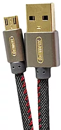 Кабель USB Remax Cowboy micro USB Cable Black (RC-096)