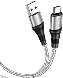 Кабель USB Hoco X50 Excellent micro USB Cable Gray - миниатюра 3