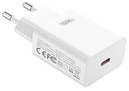 Сетевое зарядное устройство XO L126 20w PD USB-C fast charging white - миниатюра 2