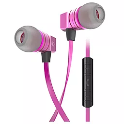 Навушники Hoco Line Control mic Pink EPV02 - мініатюра 2