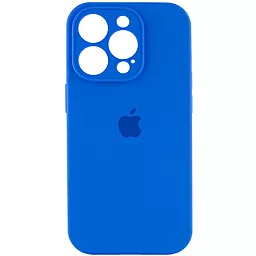 Чехол Silicone Case Full Camera для Apple iPhone 15 Pro Max Capri Blue
