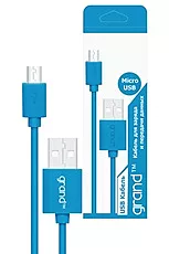 USB Кабель Grand micro USB blue - мініатюра 3