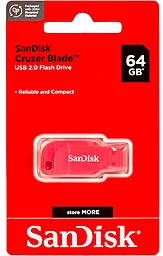 Флешка SanDisk 64 GB Cruzer Blade USB 2.0 Pink (SDCZ50C-064G-B35PE) - миниатюра 5