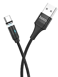 Кабель USB Hoco U76 Fresh Magnetic Type-C Cable Black - миниатюра 2