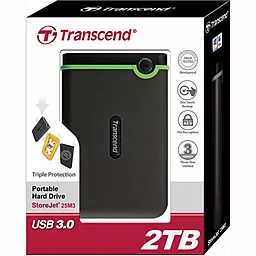 Внешний жесткий диск Transcend StoreJet 25M3 2TB Slim (TS2TSJ25M3S) Iron Grey - миниатюра 6