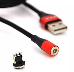 Кабель USB PZX V133 15w 3.1a Magnetic USB Lighting cable black - миниатюра 2