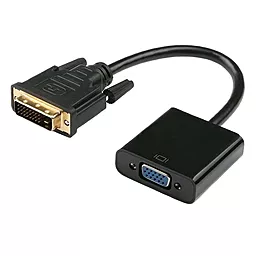 Видео переходник (адаптер) STLab DVI-D (24+1) - VGA 15 pin black (U-993)