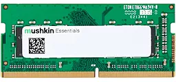 Оперативная память для ноутбука Mushkin 8 GB SO-DIMM DDR4 3200 MHz Essentials (MES4S320NF8G)
