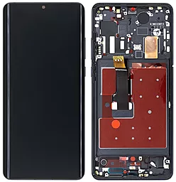 Дисплей Huawei P30 Pro (VOG-L29, VOG-L09, VOG-AL00, VOG-TL00, VOG-L04, VOG-AL10, HW-02L) з тачскріном і рамкою, оригінал, Black