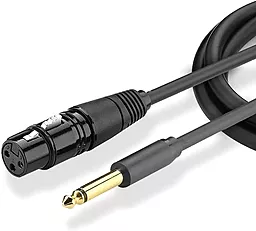 Аудио кабель Ugreen AV131 Jack 6.35мм to XLR M/F 5 м cable black (20721)