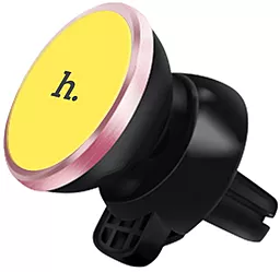 Автодержатель магнитный Hoco CA3 Outlet Magnetic Black / Yellow