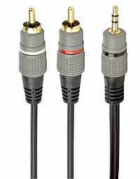Аудіо кабель Cablexpert Aux mini Jack 3.5 mm - 2хRCA M/M Cable 10 м gray (CCA-352-10M)
