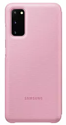 Чехол Samsung LED View Cover G980 Galaxy S20  Pink (EF-NG980PPEGRU) - миниатюра 2
