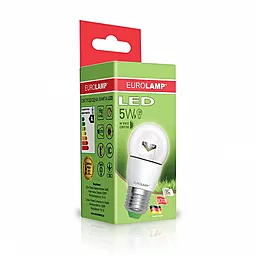 Світлодіодна лампа (LED) EUROLAMP ЕКО G45 5W E27 3000K (LED-G45-05273(D)clear) - мініатюра 2