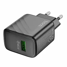 Сетевое зарядное устройство Hoco CS21A 18w QC home charger black - миниатюра 5