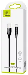 Кабель USB Usams U18 Round Lightning Cable Black (US-SJ266) - миниатюра 2