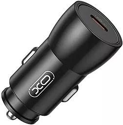 Автомобильное зарядное устройство XO CC57 25w PD USB-C + USB-C to Lightning cable car charger black - миниатюра 4
