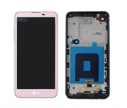 Дисплей LG X Screen, X View (K500, K500n, F650K) з тачскріном і рамкою, оригінал, Pink