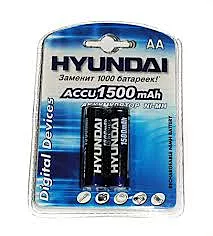 Акумулятор Hyundai R6 (AA) 1500mAh NiMH 1шт - мініатюра 2