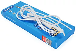 Аудио кабель iKaku KSC-521 MEILE AUX mini Jack 3.5 мм М/М Cable 1 м white (YT-AUXGJ M) - миниатюра 3
