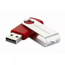 Флешка Exceleram 16GB P1 Series USB 2.0 (EXP1U2SIRE16) Silver/Red