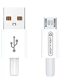 Кабель USB Jellico B1 12w 3.1a micro USB cable white (RL075914)