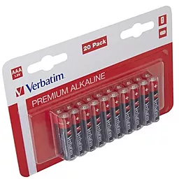 Батарейки Verbatim Alkaline AAA (LR03) 20шт (49876) - мініатюра 2