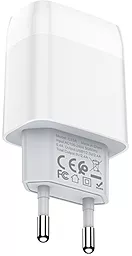 Сетевое зарядное устройство Hoco C73A Glorious 2USB White - миниатюра 4