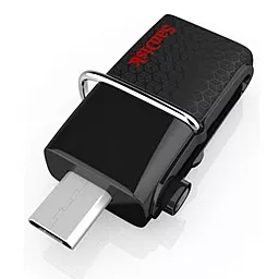 Флешка SanDisk 64GB Ultra Dual Drive Black OTG USB 3.0 (SDDD2-064G-G46) - мініатюра 3