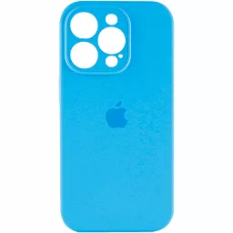 Чехол Silicone Case Full Camera для Apple IPhone 14 Pro Light Blue