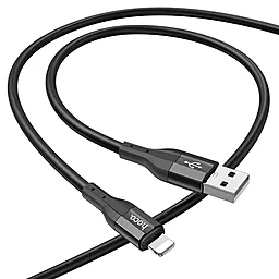 Кабель USB Hoco X72 Lightning Creator Silicone Charging Data Cable Black - миниатюра 2