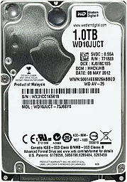 Жорсткий диск для ноутбука Western Digital AV-25 1 TB 2.5 (WD10JUCT_)