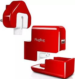 Сетевое зарядное устройство Twelvesouth PlugBug World White/Red (2.1 A) (TWS-12-1211) - миниатюра 2