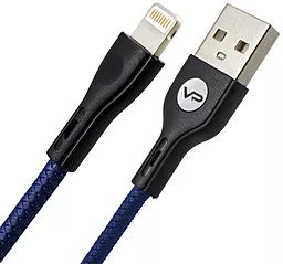 Кабель USB Veron LV-01 Nylon Lightning Cable Dark Blue - миниатюра 2