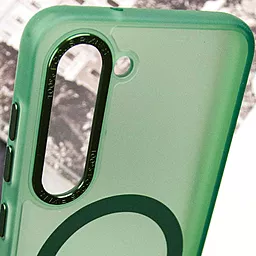 Чехол Epik TPU Lyon frosted with MagSafe для Samsung Galaxy S23 Green - миниатюра 5