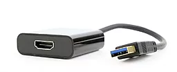Видео переходник (адаптер) Cablexpert (A-USB3-HDMI-02) USB3.0-HDMI, 0.15 м, черный - миниатюра 3