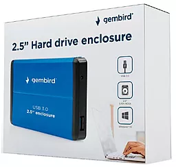 Карман для HDD Gembird 2.5" USB3.0 (EE2-U3S-3-B) Blue - миниатюра 4