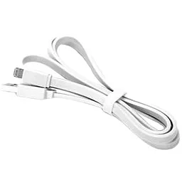 USB Кабель Le Touch Pasta5 Flat Lightning Cable White (PASTA5-W-1M) - мініатюра 2