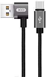 Кабель USB XO NB31 2.4A USB Type-C L-Type Cable Black