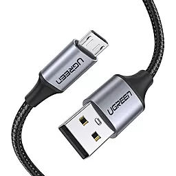 Кабель USB Ugreen US290 Nickel Plating 2M micro USB Cable Black - миниатюра 3