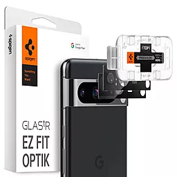 Защитное стекло Spigen EZ Fit Optik на камеру для Google Pixel 8 (2 шт.) Black (AGL06352)