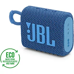 Колонки акустичні JBL Go 3 Eco Blue (JBLGO3ECOBLU) - мініатюра 2