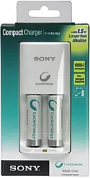 Зарядний пристрій Sony Compact charger+2xAA 1000mAh - мініатюра 2