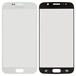 Корпусное стекло дисплея Samsung Galaxy S6 G920F White